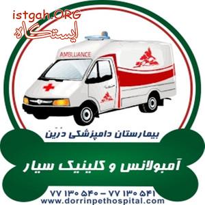 آمبولانس حیوانات خانگی وکلینیک سیار دامپزشکی درین