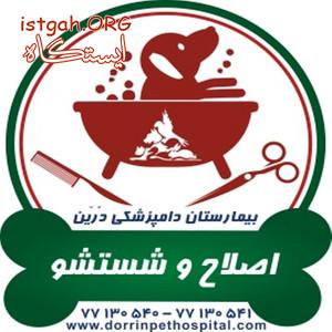 سالن گرومینگ اصلاح و شستشو حیوانات خانگی دامپزشکی درین