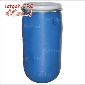 بشكه 120 ليتري دهان گشاد(با طوقه فلزي) فود گريد