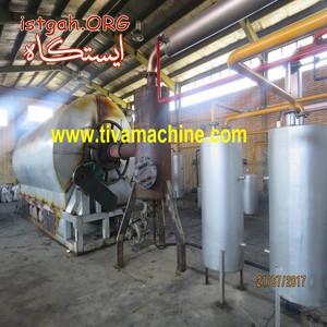 خط تولید بازیافت لاستیک به گازوییل .بنزین . نفت سفید