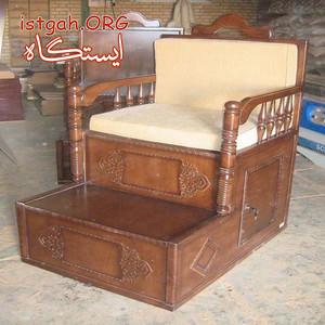 منبرچوبي .منبر مسجد . منبر يک پله