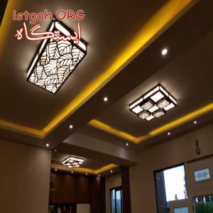 لوستر سقفی مدرن چوبی وودلایت
